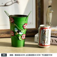 Vintage Doniczka doniczka - Wiadro - METALOWA - Idealna Do Domu I Ogrodu 46