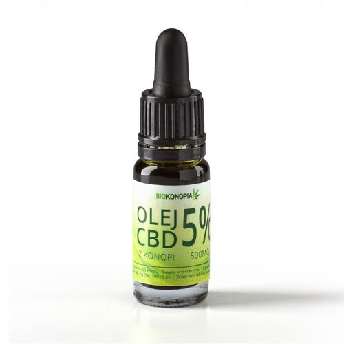 OLEJ KONOPNY CBD 5% 10ml Biokonopia na Arena.pl