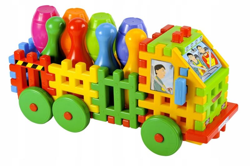 Ciężarowka z klockow z kręglami 25807 zdjęcie 2