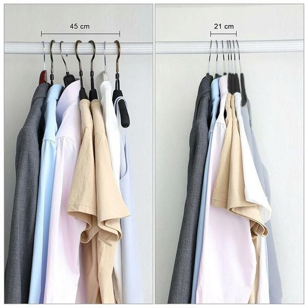 Wieszak Flexi komplet 10 sztuk czarnoszary zdjęcie 11