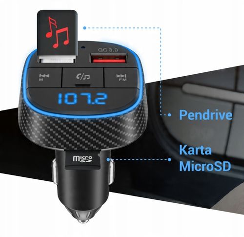 Transmiter FM Bluetooth NAVITEL BHF02 QC3.0 MP3 na Arena.pl