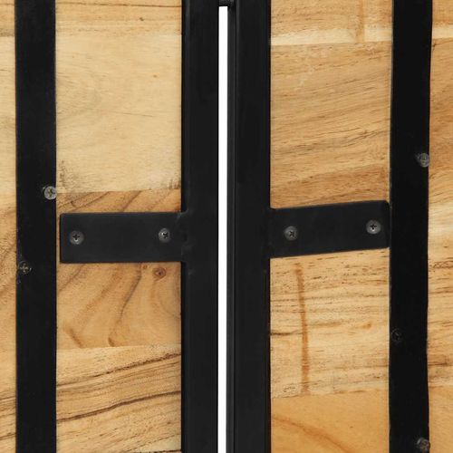 Zagłówek 160 cm Drewno akacjowe i żelazo na Arena.pl