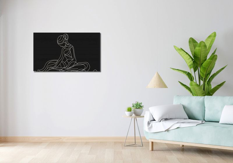 Obraz 90x50cm Pozycja Siedząca zdjęcie 2