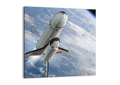 Obraz Na Płótnie - Sputnik Orbita - 30X30 Cm - Ac30X30-0496 na Arena.pl