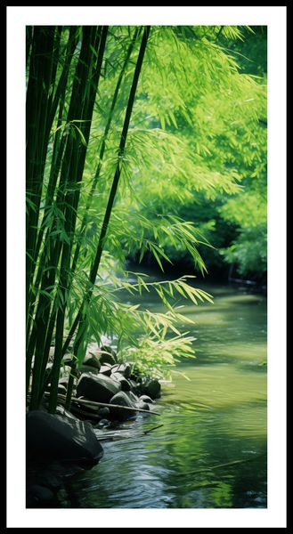 Plakat 50x100cm Spokój Bambusów zdjęcie 3