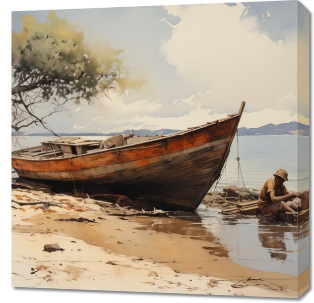 Obraz 70x70cm Spokój Przybrzeża zdjęcie 1