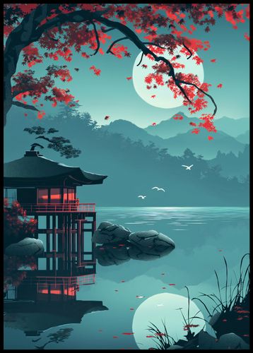 Plakat 67,5x95cm Japoński Pawilon na Arena.pl