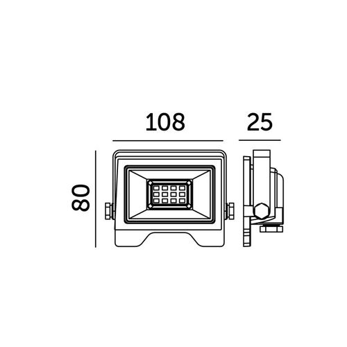 naświetlacz led mh 20w 4000k ip65 czarny led2b red na Arena.pl