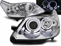 LAMPY REFLEKTORY DO CITROEN C4 OD 2004 DO 2010 Roku RINGI LED + ŻARÓWKI