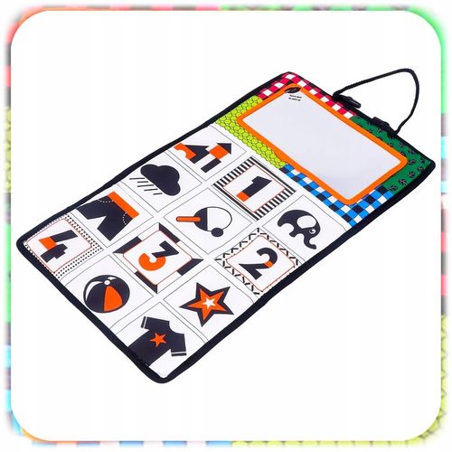 KSIĄŻECZKA KONTRASTOWA DLA NIEMOWLĄT Z Lusterkiem Sensoryczna Składana 0+ na Arena.pl