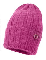Jamiks RAFFERTY czapka damska alpaka fuksja 54-56