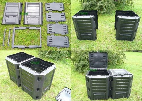 KOMPOSTOWNIK 800L DWUKOMOROWY POPRAWIONY MODEL NEW na Arena.pl