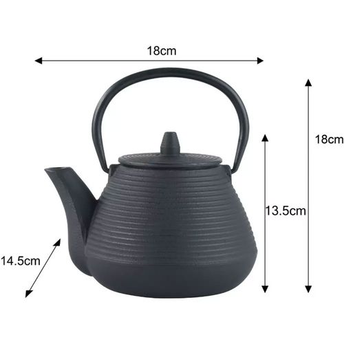 zaparzacz żeliwny dzbanek 1l z filtrem i filiżankami kinghoff kh-1846 na Arena.pl