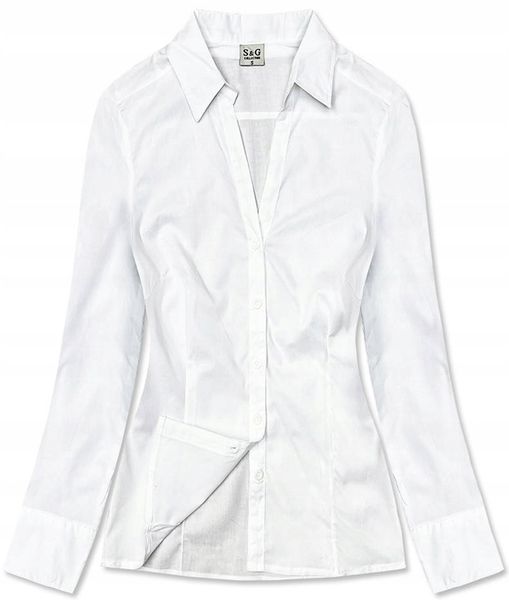 ELEGANCKA KOSZULA 0818 BIAŁA L (40) zdjęcie 1