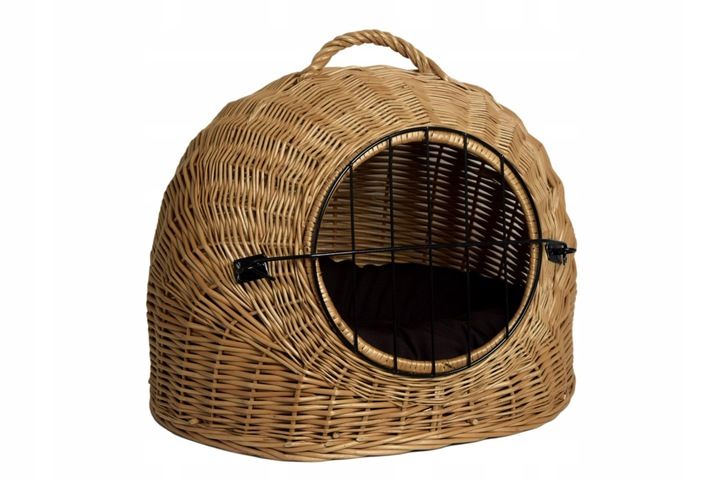 Transporter wiklinowy BUDA dla kota + poduszka zdjęcie 9