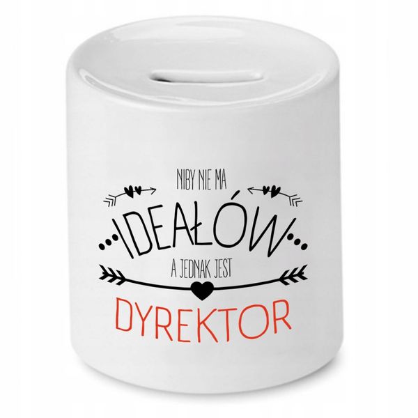 Skarbonka Prezent Dla Dyrektora Niby Nie Ma Z Nadrukiem Ze Zdjęciem zdjęcie 1