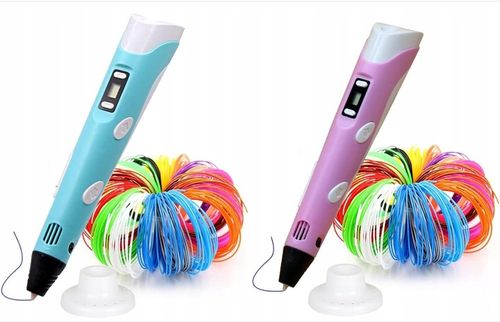 DŁUGOPIS 3D DLA DZIECI DRUKARKA 3D MAGICZNY DŁUGOPIS 3D + WKŁADY 110 METRÓW na Arena.pl