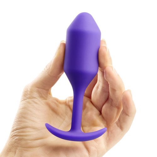 PLug analny - B-Vibe Snug Plug 2 Purple na Arena.pl
