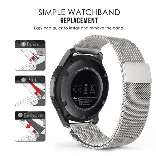 TECH-PROTECT MILANESEBAND SAMSUNG GEAR S3 SILVER na Arena.pl