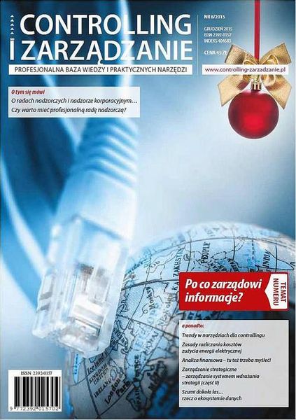 (pdf) Controlling i Zarządzanie (nr 8/2015) zdjęcie 1