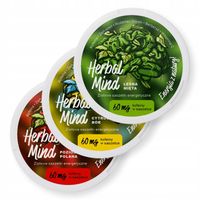 Ziołowe woreczki energetyczne HerbalMind - Starter - 3 smaki kofeina snusy