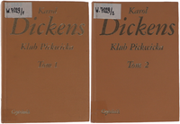 Używana książka Karol Dickens Klub Pickwicka Tom I i II 1982