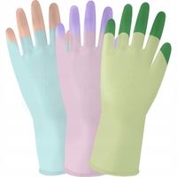 Rękawice gumowe 11″ VERGIONIC 2 pary flokowane gospodarcze robocze