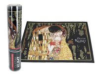 Podkładka na stół - G. Klimt, Pocałunek, czarne tło (CARMANI)