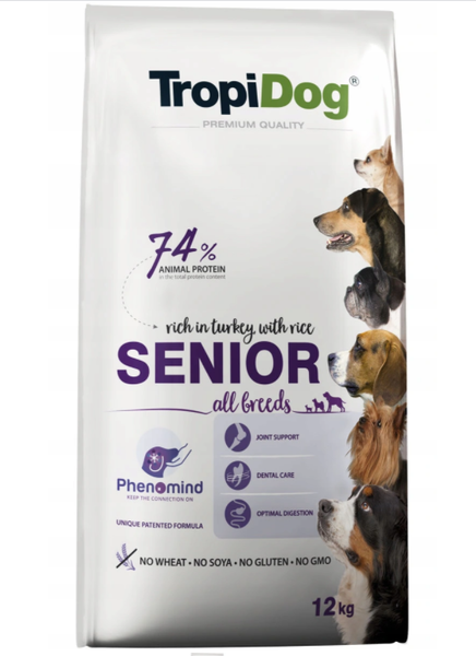 Tropidog Premium Senior 12kg zdjęcie 1