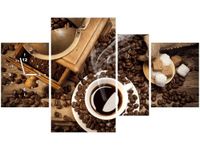 70CM 120CM OBRAZ 4 ELEM AROMATYCZNA KAWA ŚCIENNY