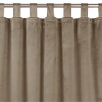 Zasłona VILA klasyczna velvetowa na szelkach 400x225 beżowa  Homede
