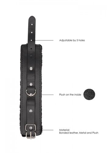 plush bonded leather hand cuffs   with adjustable straps na Arena.pl