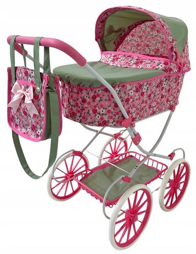 WÓZEK DLA LALEK RETRO GŁĘBOKI + TORBA na Arena.pl