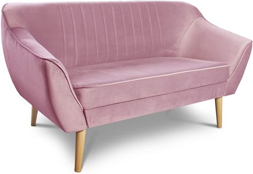 Kanapa w tkaninie welurowej LUCA 2 - sofa dla dwóch osób - do pokoju na Arena.pl