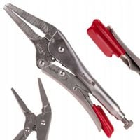 szczypce zaciskowe morse'a proste wydłużone szczęki 225mm crv tvardy t00922