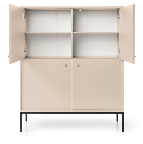 Komoda Evora wysoka beżowa na Arena.pl