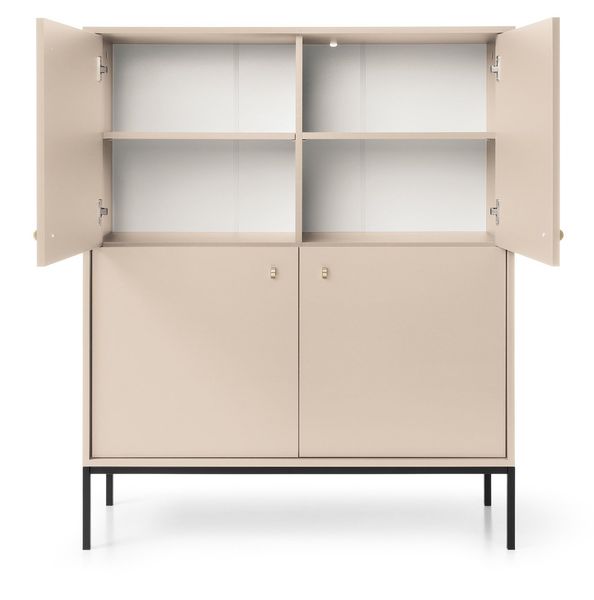 Komoda Evora wysoka beżowa zdjęcie 5