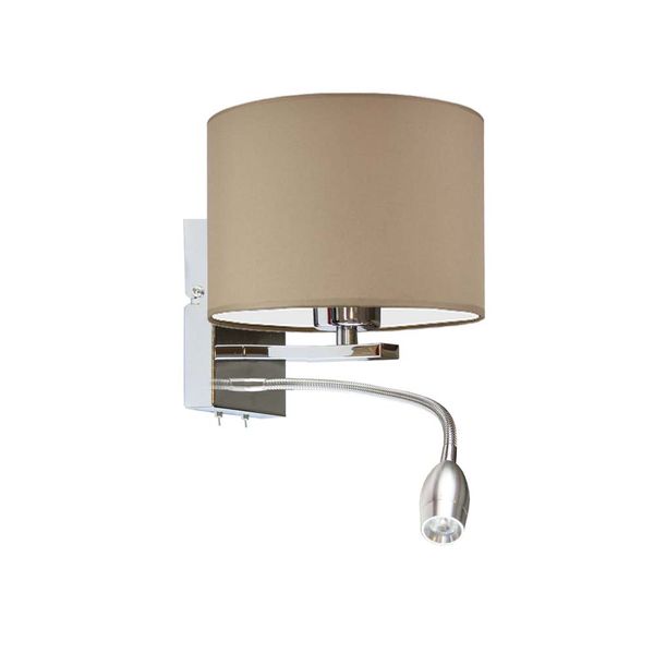 Czarny kinkiet z włącznikiem SENEGAL z reflektorem LED zdjęcie 15