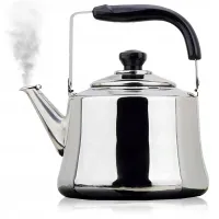 CZAJNIK TRADYCYJNY Z GWIZDKIEM DUŻY STALOWY Z RĄCZKĄ 4,5 L INDUKCJA GAZ