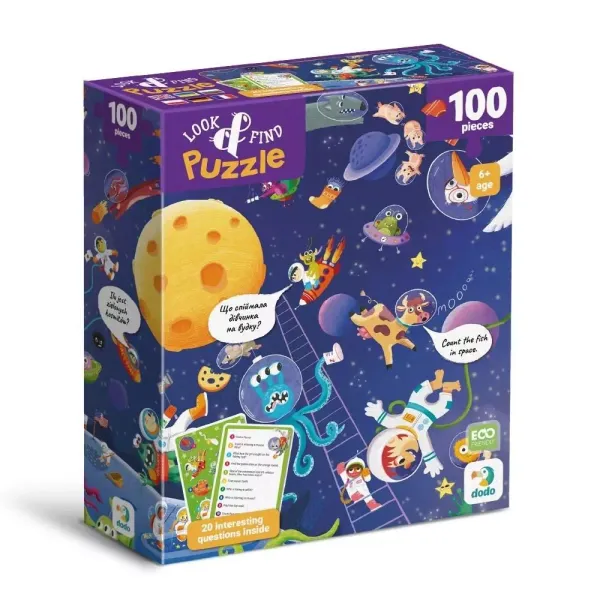 Puzzle 100 Look&Find Szalony kosmos zdjęcie 1
