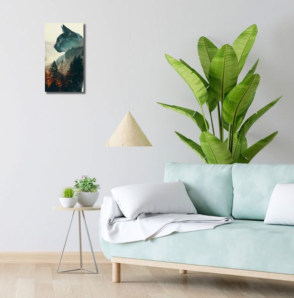 Obraz 20x40cm Koci Duch Lasu zdjęcie 2