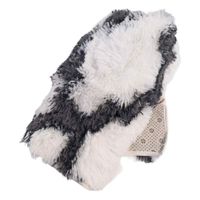 dywan z długim włosiem miękki 60x90 szaro-biały