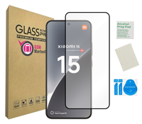 Szkło do XIAOMI 14 / 15 ochrona na ekran hartowane 5D czarna ramka glass