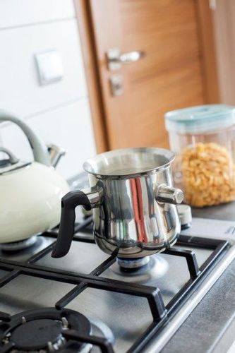 Garnek stalowy do mleka z gwizdkiem RICKY 1,0 l 1000 ml 13,5 cm stal na Arena.pl