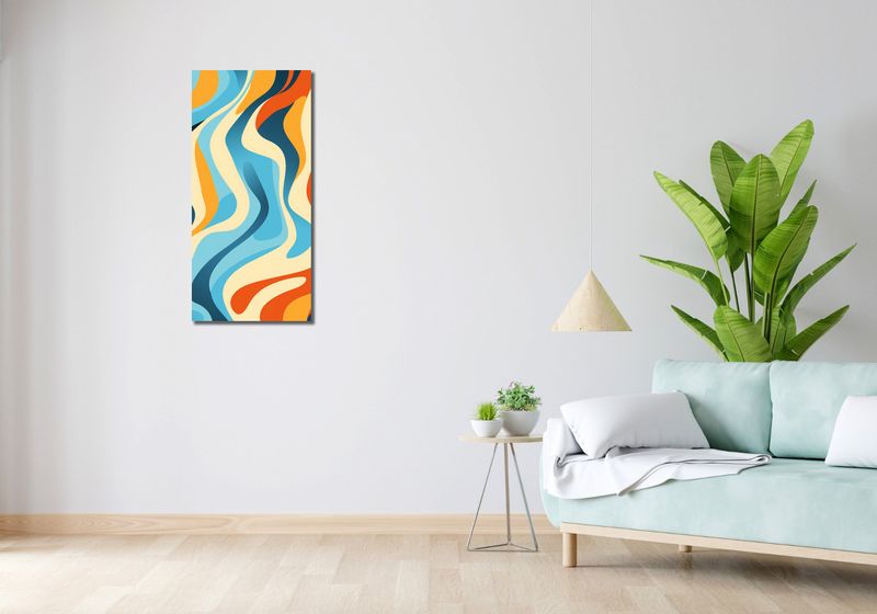Obraz 40x90cm Tańczące Fale zdjęcie 2