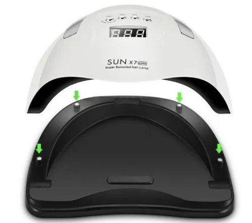 LAMPA DO PAZNOKCI UV LED 220W DO HYBRYD ŻELI MOCNA HYBRYDY SUN X7 MAX LCD na Arena.pl