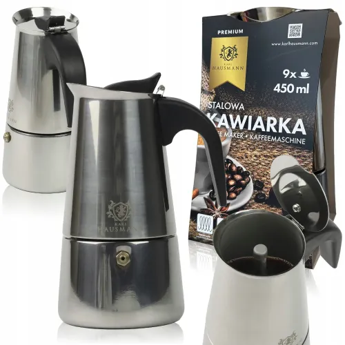 KAWIARKA STAL NIERDZEWNA ZAPARZACZ DO KAWY KAFETERKA WŁOSKA MOKA NA 9 KAWY na Arena.pl