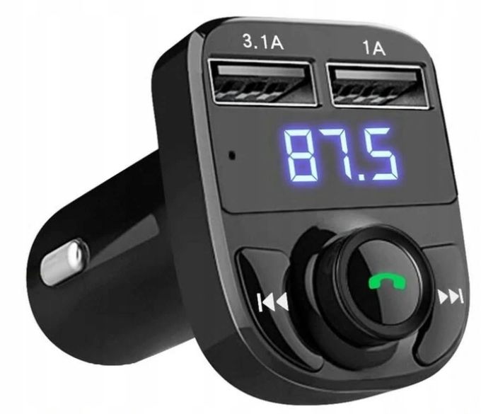 TRANSMITER FM BLUETOOTH do samochodu MP3 2X USB ładowarka samochodowa zdjęcie 1