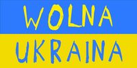 BANER FLAGA transparent WOLNA UKRAINA 200x100cm
