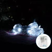 Lampki choinkowe siatka 100 LED zimna biel 1,5x1,5 m na baterie AA dla efektownego dekoru